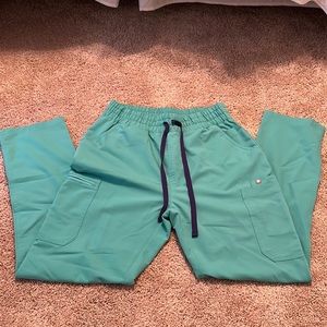 Figs High-Waisted Scrub Pants Surgical Green SZ M